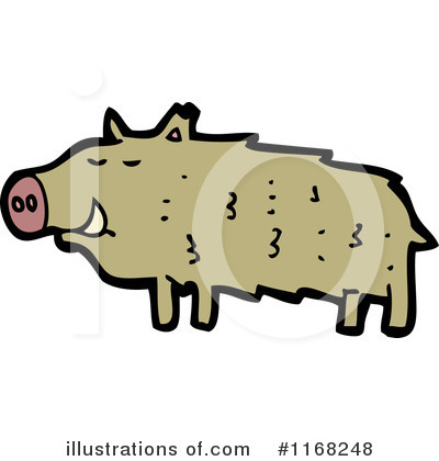 Royalty-Free (RF) Pig Clipart Illustration by lineartestpilot - Stock Sample #1168248