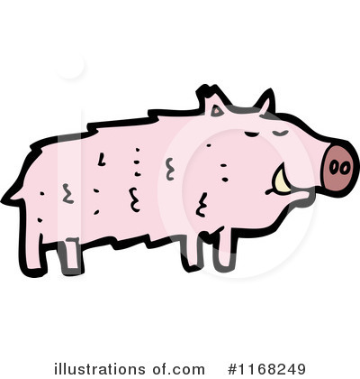 Royalty-Free (RF) Pig Clipart Illustration by lineartestpilot - Stock Sample #1168249