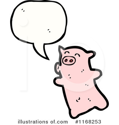 Royalty-Free (RF) Pig Clipart Illustration by lineartestpilot - Stock Sample #1168253