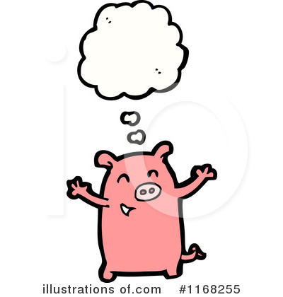 Royalty-Free (RF) Pig Clipart Illustration by lineartestpilot - Stock Sample #1168255