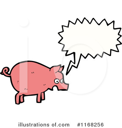 Royalty-Free (RF) Pig Clipart Illustration by lineartestpilot - Stock Sample #1168256