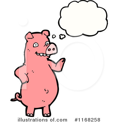 Royalty-Free (RF) Pig Clipart Illustration by lineartestpilot - Stock Sample #1168258
