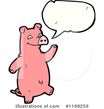 Royalty-Free (RF) Pig Clipart Illustration by lineartestpilot - Stock Sample #1168259