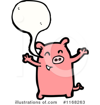 Royalty-Free (RF) Pig Clipart Illustration by lineartestpilot - Stock Sample #1168263