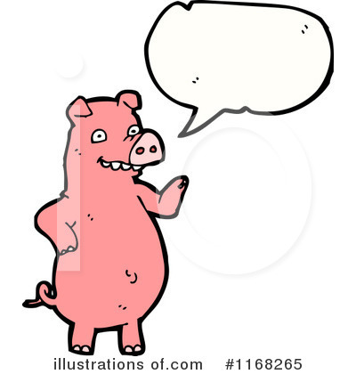Royalty-Free (RF) Pig Clipart Illustration by lineartestpilot - Stock Sample #1168265