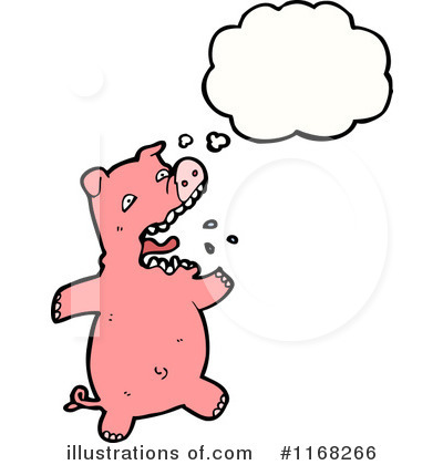 Royalty-Free (RF) Pig Clipart Illustration by lineartestpilot - Stock Sample #1168266