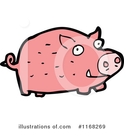 Royalty-Free (RF) Pig Clipart Illustration by lineartestpilot - Stock Sample #1168269