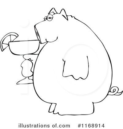 Royalty-Free (RF) Pig Clipart Illustration by djart - Stock Sample #1168914