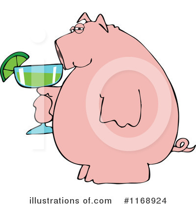 Royalty-Free (RF) Pig Clipart Illustration by djart - Stock Sample #1168924