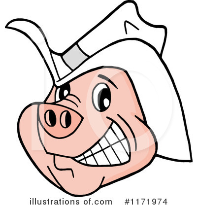 Royalty-Free (RF) Pig Clipart Illustration by LaffToon - Stock Sample #1171974