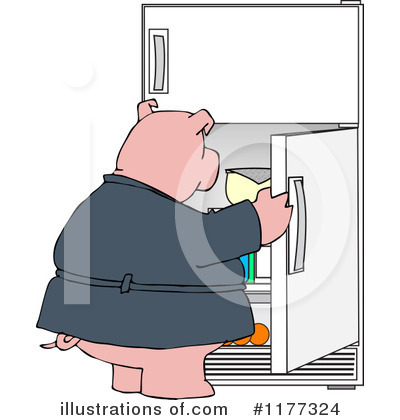 Refrigerator Clipart #1177324 by djart