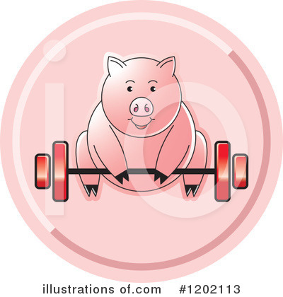 Royalty-Free (RF) Pig Clipart Illustration by Lal Perera - Stock Sample #1202113
