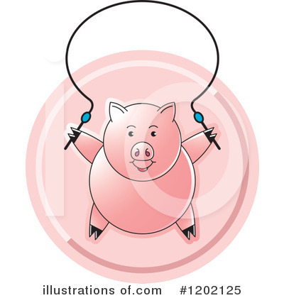 Royalty-Free (RF) Pig Clipart Illustration by Lal Perera - Stock Sample #1202125