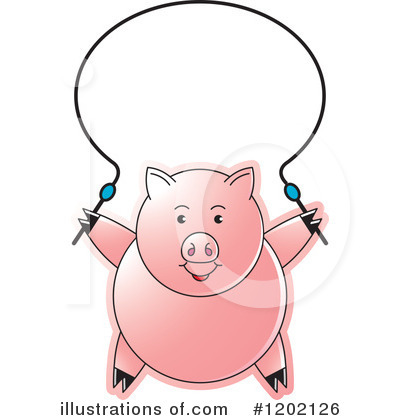 Royalty-Free (RF) Pig Clipart Illustration by Lal Perera - Stock Sample #1202126