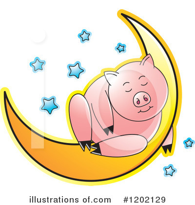 Royalty-Free (RF) Pig Clipart Illustration by Lal Perera - Stock Sample #1202129