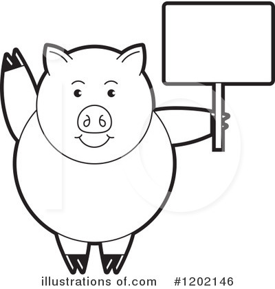 Royalty-Free (RF) Pig Clipart Illustration by Lal Perera - Stock Sample #1202146