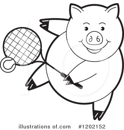 Royalty-Free (RF) Pig Clipart Illustration by Lal Perera - Stock Sample #1202152