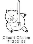 Pig Clipart #1202153 by Lal Perera