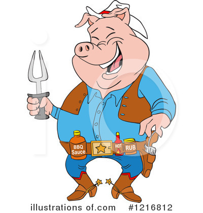 Barbeque Clipart #1216812 by LaffToon