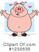Pig Clipart #1230635 by Hit Toon