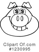 Pig Clipart #1230995 by Hit Toon