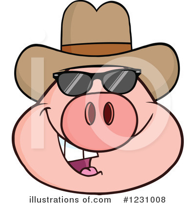 Royalty-Free (RF) Pig Clipart Illustration by Hit Toon - Stock Sample #1231008