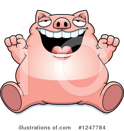 Royalty-Free (RF) Pig Clipart Illustration by Cory Thoman - Stock Sample #1247784