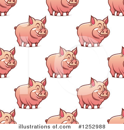 Royalty-Free (RF) Pig Clipart Illustration by Vector Tradition SM - Stock Sample #1252988