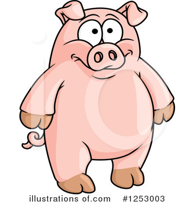 Royalty-Free (RF) Pig Clipart Illustration by Vector Tradition SM - Stock Sample #1253003