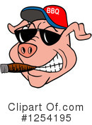 Pig Clipart #1254195 by LaffToon