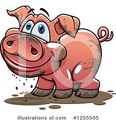 Pigs Clipart #1255505 by Vector Tradition SM