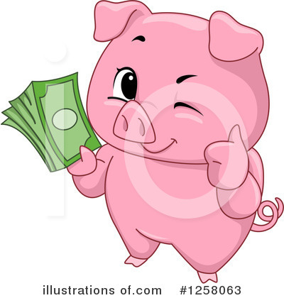 Royalty-Free (RF) Pig Clipart Illustration by BNP Design Studio - Stock Sample #1258063