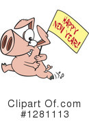Pig Clipart #1281113 by toonaday