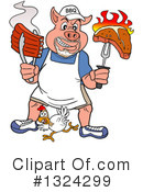 Pig Clipart #1324299 by LaffToon