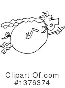 Pig Clipart #1376374 by djart