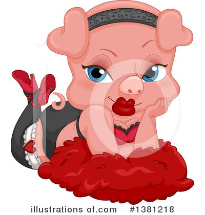 Pig Clipart #1381218 by BNP Design Studio