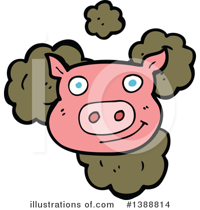 Royalty-Free (RF) Pig Clipart Illustration by lineartestpilot - Stock Sample #1388814