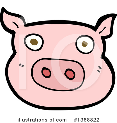 Royalty-Free (RF) Pig Clipart Illustration by lineartestpilot - Stock Sample #1388822
