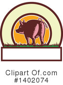 Pig Clipart #1402074 by patrimonio