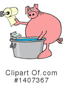 Pig Clipart #1407367 by djart