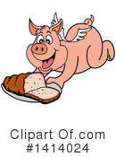 Pig Clipart #1414024 by LaffToon