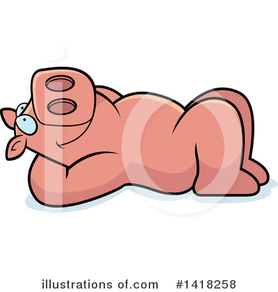 Royalty-Free (RF) Pig Clipart Illustration by Cory Thoman - Stock Sample #1418258