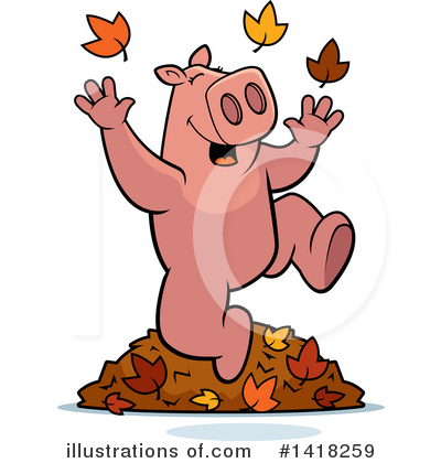 Royalty-Free (RF) Pig Clipart Illustration by Cory Thoman - Stock Sample #1418259