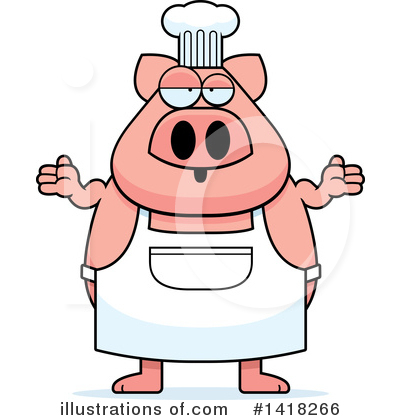 Royalty-Free (RF) Pig Clipart Illustration by Cory Thoman - Stock Sample #1418266
