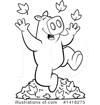 Royalty-Free (RF) Pig Clipart Illustration by Cory Thoman - Stock Sample #1418275