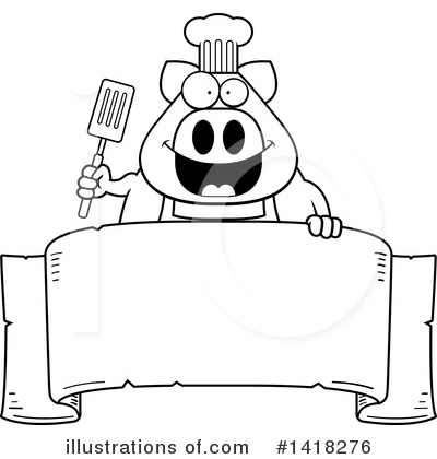Royalty-Free (RF) Pig Clipart Illustration by Cory Thoman - Stock Sample #1418276