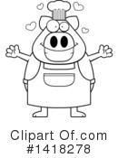 Pig Clipart #1418278 by Cory Thoman