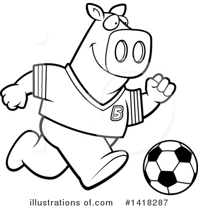 Royalty-Free (RF) Pig Clipart Illustration by Cory Thoman - Stock Sample #1418287