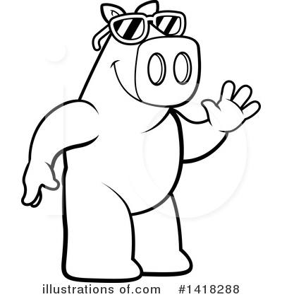 Royalty-Free (RF) Pig Clipart Illustration by Cory Thoman - Stock Sample #1418288