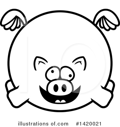Royalty-Free (RF) Pig Clipart Illustration by Cory Thoman - Stock Sample #1420021